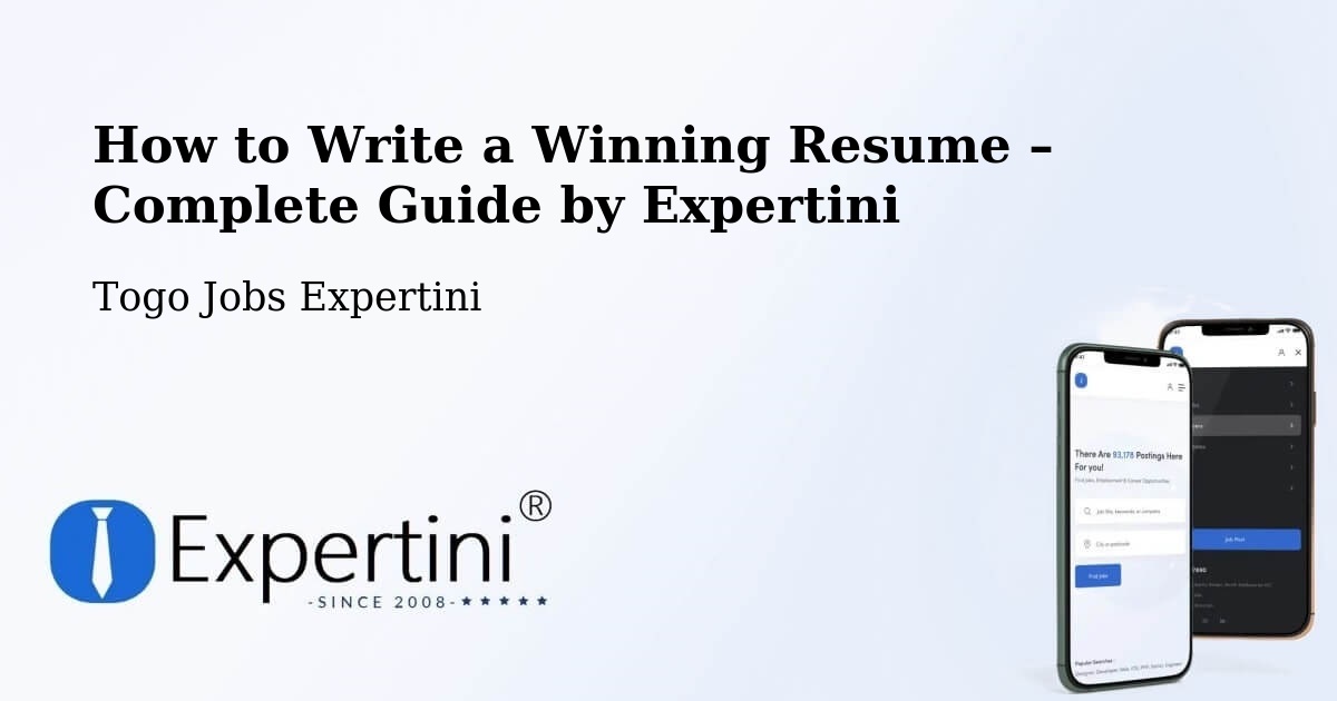 Resume Writing Guide for Job Seekers – Tchamba - Tchamba, Togo Jobs Expertini